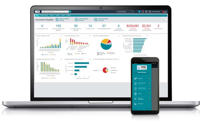 Esker Accounts Payable Platform on laptop & mobile