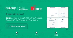 Esker have been named again in the 2022 Gartner® Magic Quadrant™ for Procure-to-Pay Suites