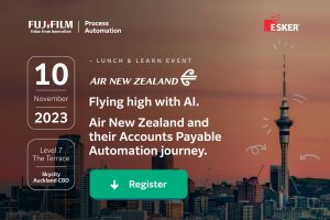 Air New Zealand guest speaking at our next Esker AP event in Auckland