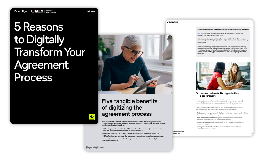 5 reasons to digitally transform your agreement process with DocuSign & Fujifilm