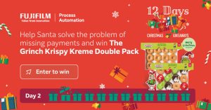 Win Krispy Kremes by helping Santa with his missing payments