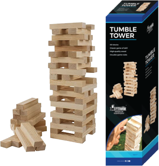 Help Santa and win a garden tumble tower set