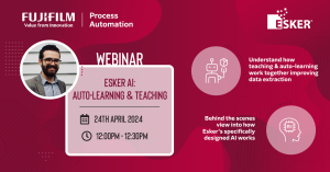 Join our Esker webinar on AI Technology, teaching, machine learning and extraction