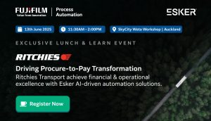 Join us for lunch with Ritchies Transport and learn more about their Procure-to-pay journey