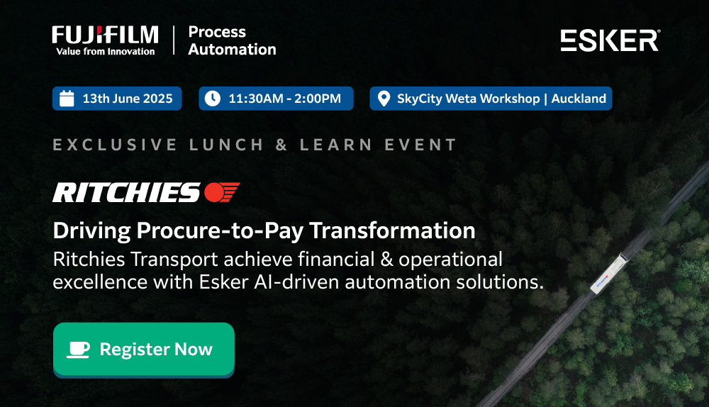 Join us for lunch with Ritchies Transport and learn more about their Procure-to-pay journey